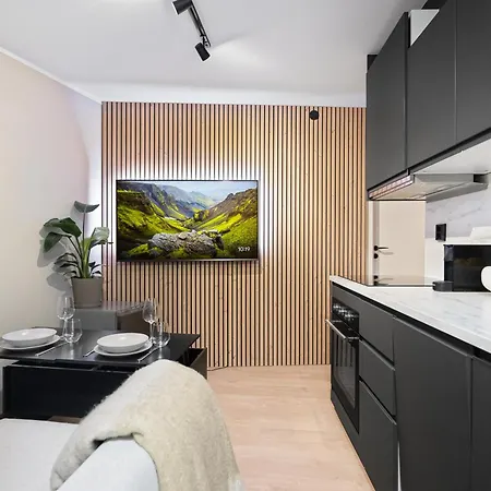 King Bed - Behind Bryggen - Renovated Des 23 Apartament Bergen
