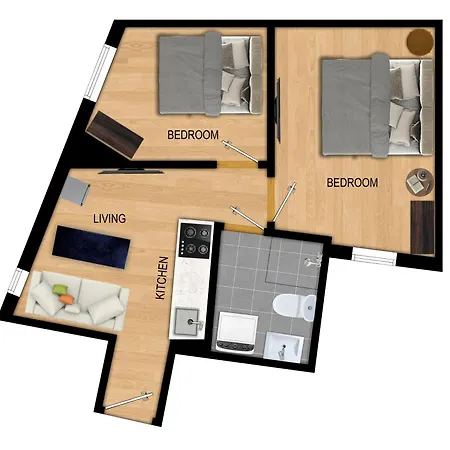Apartament King Bed - Behind Bryggen - Renovated Des 23 Bergen