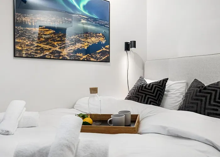 King Bed - Behind Bryggen - Renovated Des 23 דירה ברגן