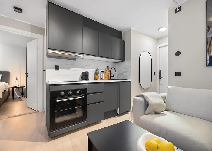 King Bed - Behind Bryggen - Renovated Des 23 דירה *